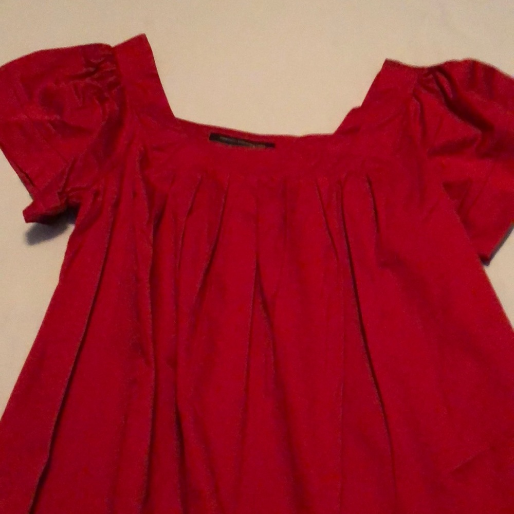 Super cute red blouse!